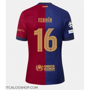 Barcelona Fermin Lopez #16 Prima Maglia 2024-25 Manica Corta